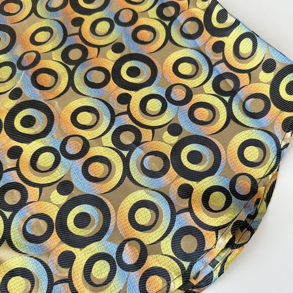 Angelino Bermuda Shirt Mens 3XL Psychedelic Abstract Disco Funky Rave 70s Collar - Picture 3 of 11